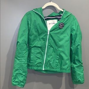 Abercrombie Green Rain Jacket